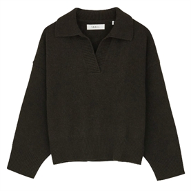 Skall Studio Dean V-neck Jumper, Deep Brown